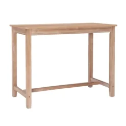 Distressed Acacia Brown Wood Bar Table-Kirkland's Home Discount