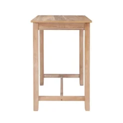 Distressed Acacia Brown Wood Bar Table-Kirkland's Home Discount