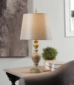 Distressed And Cream Table Lamp-Kirkland's Home Fashion