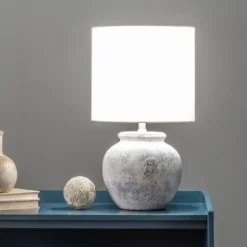Distressed And Gray Ceramic Table Lamp-Kirkland's Home Online