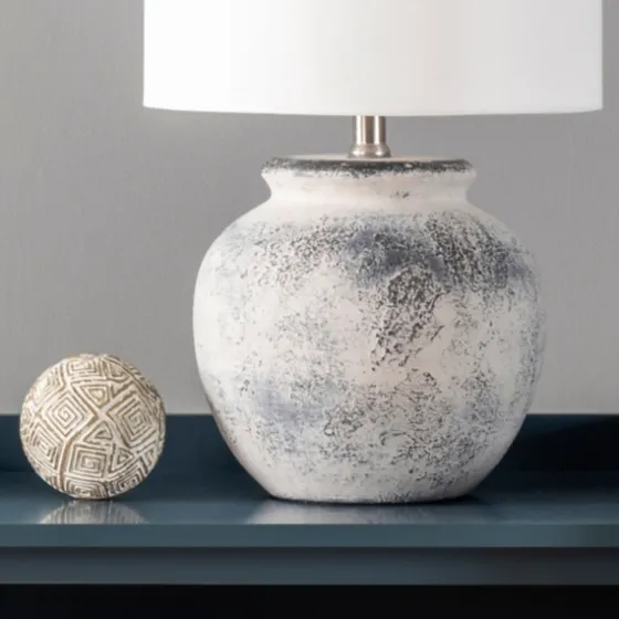Distressed And Gray Ceramic Table Lamp-Kirkland's Home Online