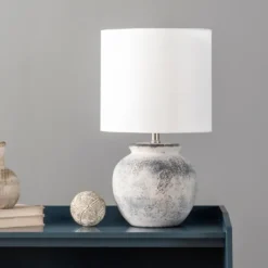 Distressed And Gray Ceramic Table Lamp-Kirkland's Home Online