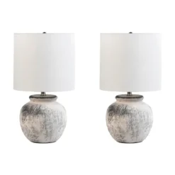 Distressed And Gray Ceramic Table Lamp-Kirkland's Home Online