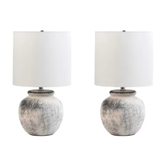 Distressed And Gray Ceramic Table Lamp-Kirkland's Home Online