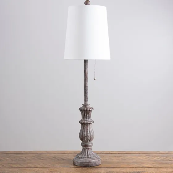 Distressed Antique Gray Buffet Lamp-Kirkland's Home New