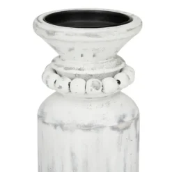 Distressed Beaded Candle Holders, Set Of 3-Kirkland's Home Clearance