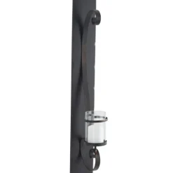Distressed Black Scrolled Metal Sconce-Kirkland's Home Cheap