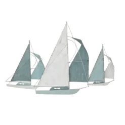 Distressed Blue Sailboats Wall Sculpture-Kirkland's Home Flash Sale