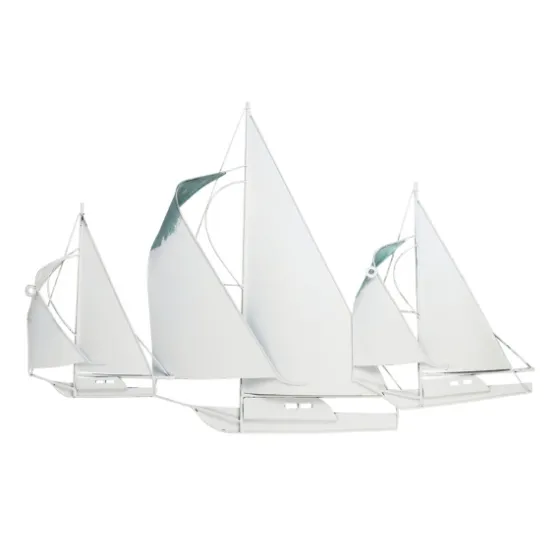 Distressed Blue Sailboats Wall Sculpture-Kirkland's Home Flash Sale