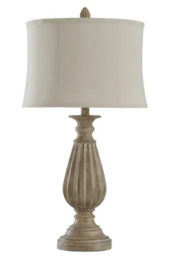 Distressed Brown Spindle Table Lamp-Kirkland's Home New