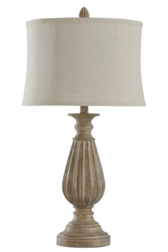 Distressed Brown Spindle Table Lamp-Kirkland's Home New