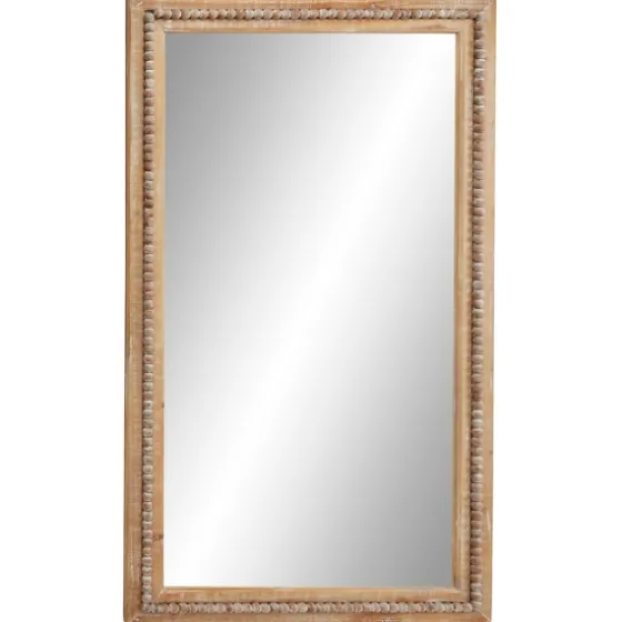 Distressed Brown Wooden Frame Wall Mirror-Kirkland's Home Sale