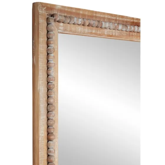 Distressed Brown Wooden Frame Wall Mirror-Kirkland's Home Sale