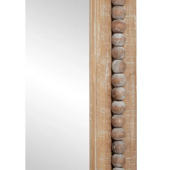 Distressed Brown Wooden Frame Wall Mirror-Kirkland's Home Sale