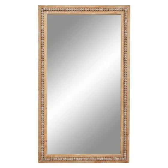 Distressed Brown Wooden Frame Wall Mirror-Kirkland's Home Sale