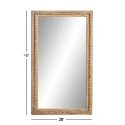 Distressed Brown Wooden Frame Wall Mirror-Kirkland's Home Sale