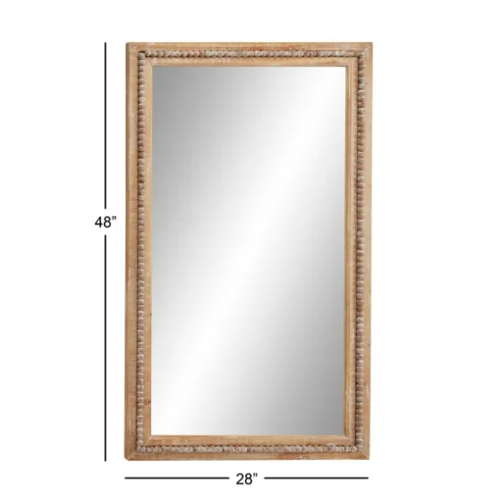 Distressed Brown Wooden Frame Wall Mirror-Kirkland's Home Sale