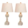 Distressed Candlestick Table Lamps, Set Of 2-Kirkland's Home Cheap