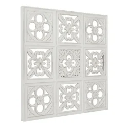 Distressed Carved Wood Floral Wall Plaque-Kirkland's Home Flash Sale