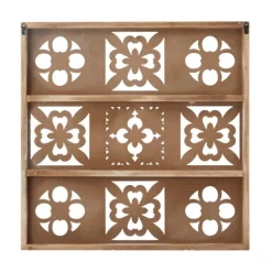 Distressed Carved Wood Floral Wall Plaque-Kirkland's Home Flash Sale