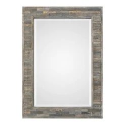 Distressed Charcoal Wooden Wall Mirror-Kirkland's Home Best Sale