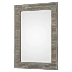 Distressed Charcoal Wooden Wall Mirror-Kirkland's Home Best Sale
