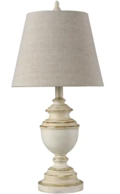 Distressed Cream Table Lamp-Kirkland's Home Shop