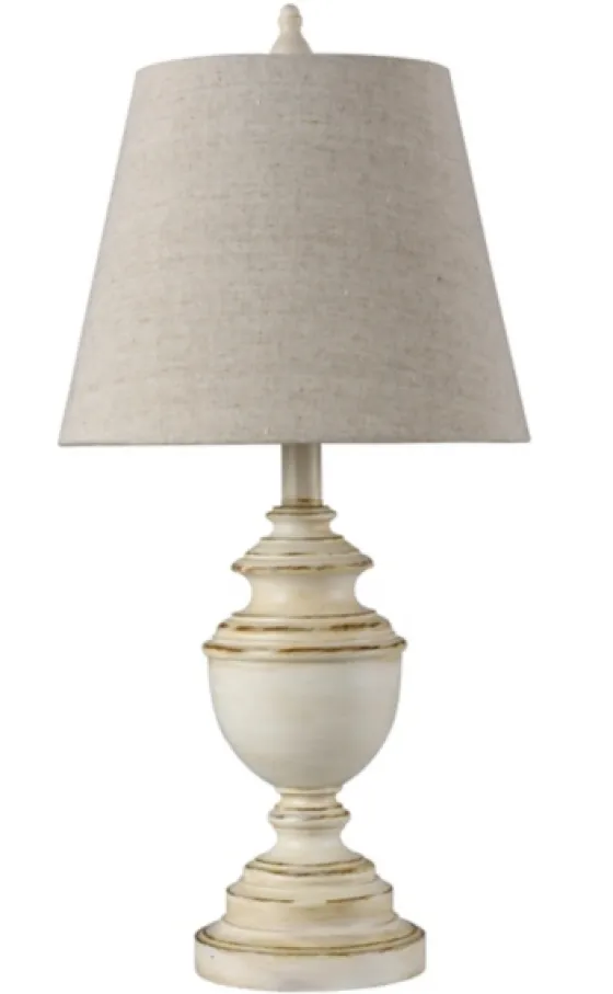 Distressed Cream Table Lamp-Kirkland's Home Shop