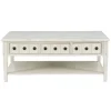 Distressed Cream Wood 3-Drawer Coffee Table-Kirkland's Home Hot