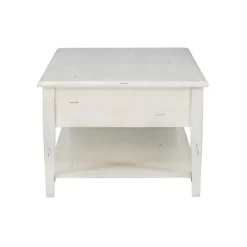 Distressed Cream Wood 3-Drawer Coffee Table-Kirkland's Home Hot