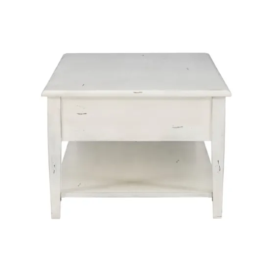 Distressed Cream Wood 3-Drawer Coffee Table-Kirkland's Home Hot