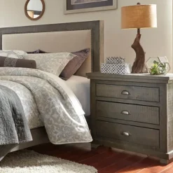 Distressed Dark Wooden Willow Nightstand-Kirkland's Home Flash Sale
