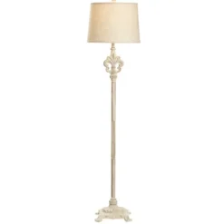 Distressed Fleur-De-Lis Floor Lamp-Kirkland's Home Shop