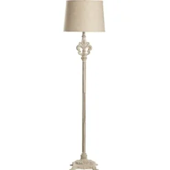 Distressed Fleur-De-Lis Floor Lamp-Kirkland's Home Shop