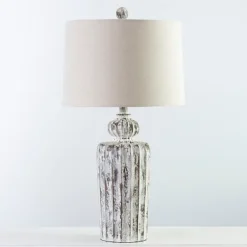 Distressed Fluted Tuscany Table Lamp-Kirkland's Home Hot