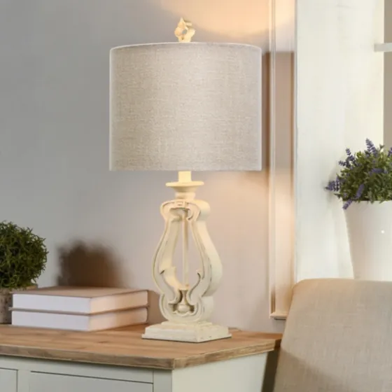 Distressed French Farmhouse Table Lamp-Kirkland's Home Flash Sale
