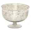 Distressed Glass Pedestal Bowl-Kirkland's Home Cheap