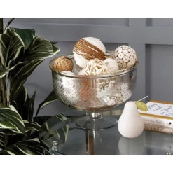 Distressed Glass Pedestal Bowl-Kirkland's Home Cheap