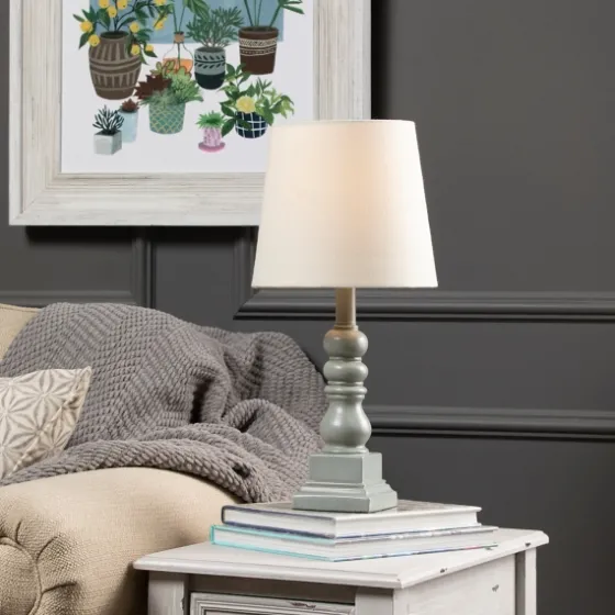 Distressed Gray Candlestick Table Lamp-Kirkland's Home Best Sale