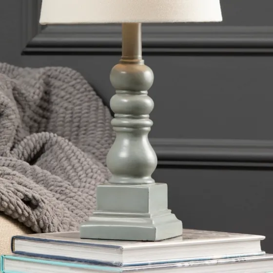 Distressed Gray Candlestick Table Lamp-Kirkland's Home Best Sale