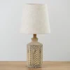 Distressed Gray Carved Table Lamp-Kirkland's Home Flash Sale