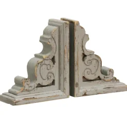 Distressed Gray Scrolled Bookends, Set Of 2-Kirkland's Home Sale