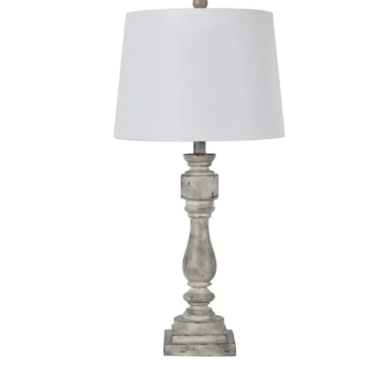 Distressed Gray Table Lamp-Kirkland's Home Cheap
