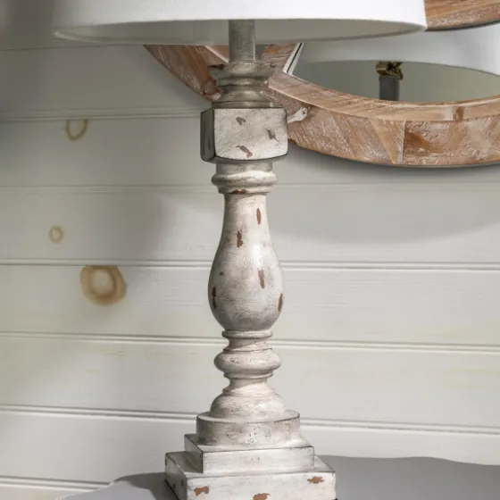 Distressed Gray Table Lamp-Kirkland's Home Cheap