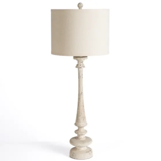 Distressed Ivory Lucy Buffet Lamp-Kirkland's Home Clearance