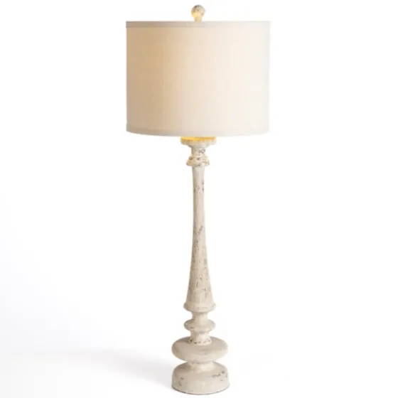 Distressed Ivory Lucy Buffet Lamp-Kirkland's Home Clearance