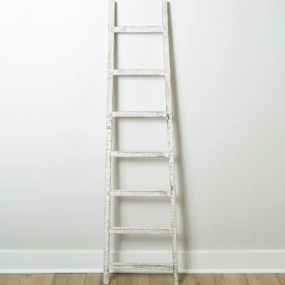Distressed Leaning Ladder-Kirkland's Home Outlet