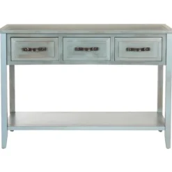 Distressed Light 3-Drawer Console Table-Kirkland's Home Flash Sale