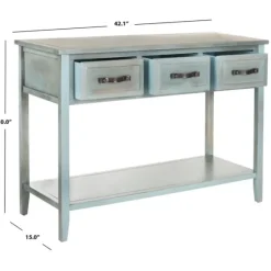 Distressed Light 3-Drawer Console Table-Kirkland's Home Flash Sale