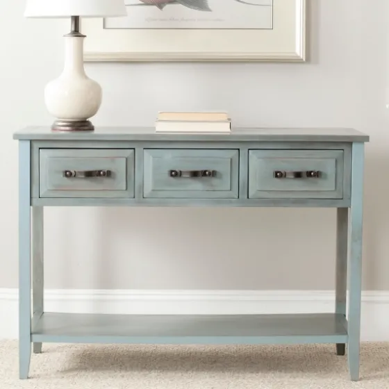 Distressed Light 3-Drawer Console Table-Kirkland's Home Flash Sale